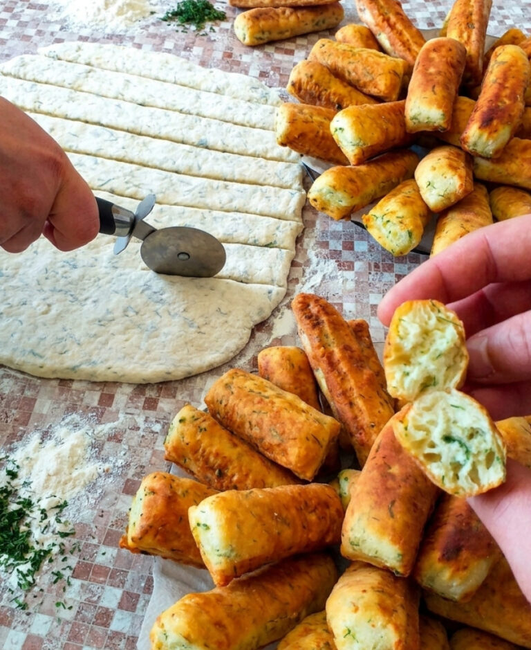 fb zamishuyu tisto na kefiri dodayu v noho zelen hoch svizhu hoch zamorozhenu trohy syru i smazhu taki palychky nu tse duzhe smachno 49704