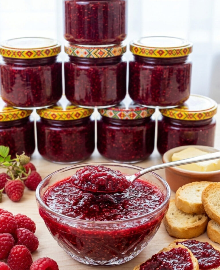 fb hustyy malynovyy dzhem za 10 hvylyn hotuemo aromatne varennya z malyny na zymu z maloyu kilkistyu tsukru 61844