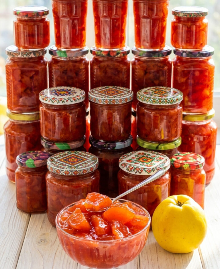 fb aromatne varennya z ayvy burshtynovyy marmelad hotuemo neymovirnu smachnu zahotovku na zymu yaka vam tochno spodobaetsya shmatochky ayvy tsilenki prozori ta nizhni 22088 1