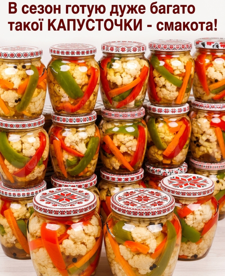 Маринована цвітна капуста на зиму: готуємо за найпростішим і швидким рецептом, а взимку вона неймовірно смачна і хрустка