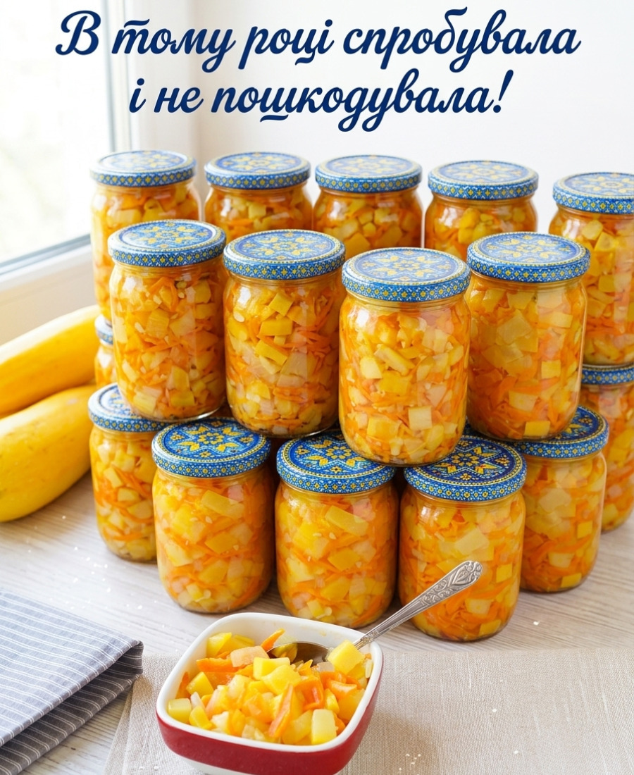 Спробувала і не пошкодувала! Готую поки є кабачки! Салат-маринад із кабачків – це дуже смачна закуска на зиму!