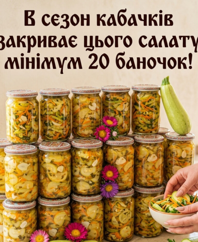 fb sprobuvala u kumy tsey salat i tak spodobavsya scho zakryvayu sobi kilka portsiy poky e kabachky sprobuyte i vy bo tse meha smachno 130846
