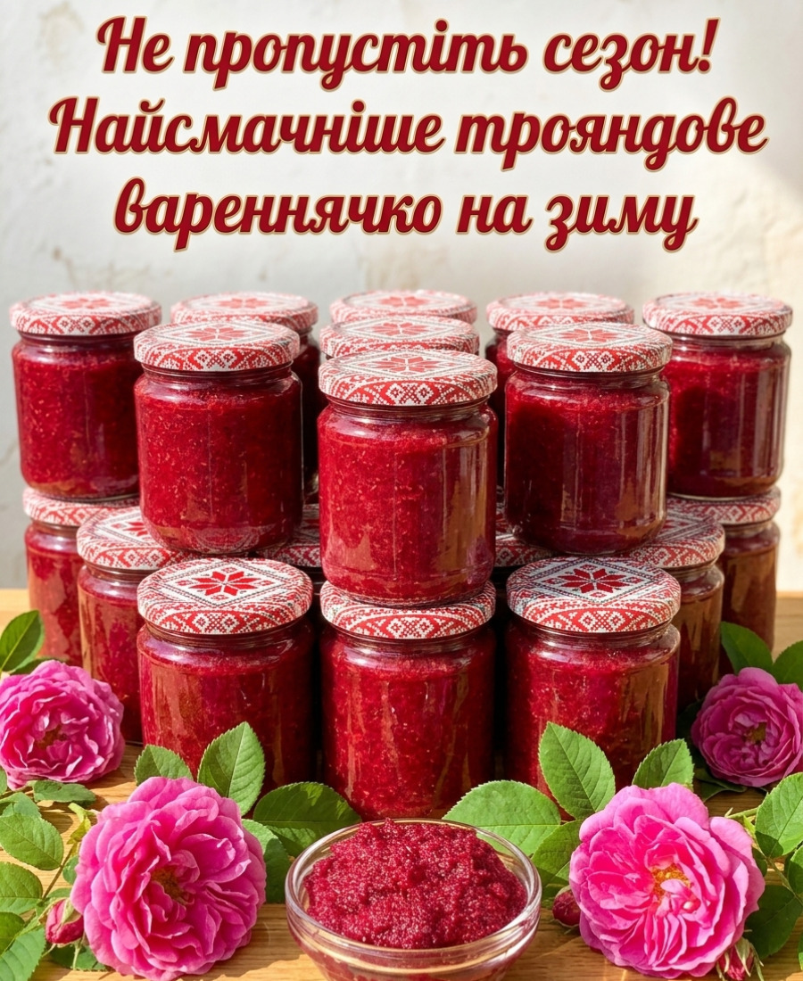 ЖИВЕ ТРОЯНДОВЕ ВАРЕННЯ. Варення з пелюсток троянди – безцінний, автентичний рецепт від української господині