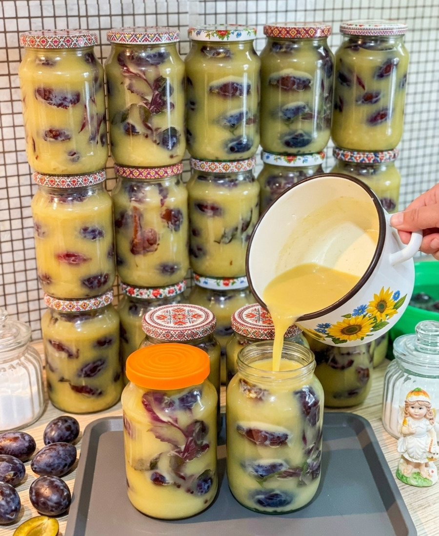 Мариновані сливи з гірчицею на зиму – чудова закуска до м’ясних страв!